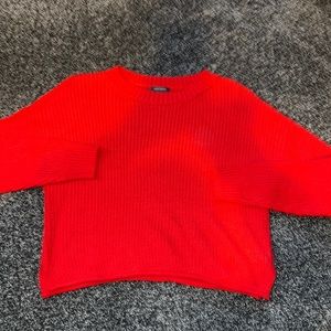 red wild fable cropped sweater